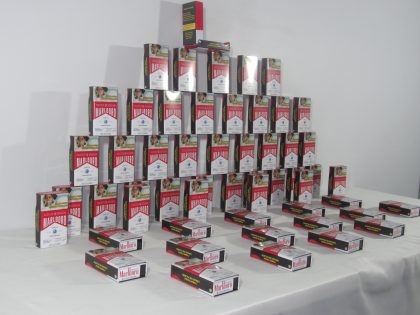 Lote conformado por: 900 Pzas estuche o contenedor metalico promocional para fumadores con un valor comercial de $3,150