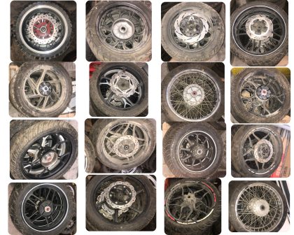 38 PZAS ENTRE RINES Y LLANTAS PARA MOTO Y MOTONETA