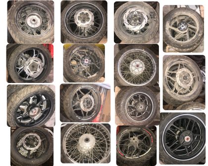 38 PZAS ENTRE RINES Y LLANTAS PARA MOTO Y MOTONETA