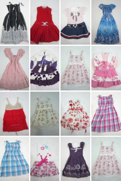 40 PZAS VESTIDOS PARA NIÑA DIVERSOS