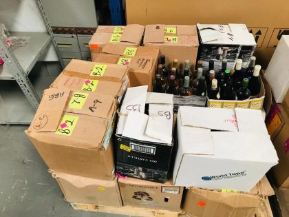 264 PZ APROX BOTELLAS DE VINOS CON DIVERSAS MARCAS Y TIPOS