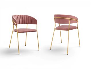 4 PZAS DE SILLAS  DE TERCIOPELO