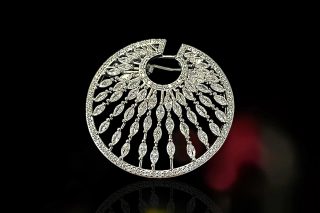 ANILLO FORMA DE CORONA - PENDIENTES DE SICO CALADO, JOYERIA FINA   CON INCRUSTACIONES DE ZIRCONIAS.