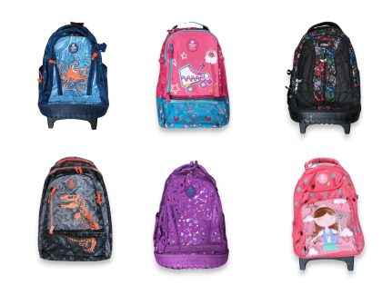 6 MOCHILAS DE CARRO INFANTILES.