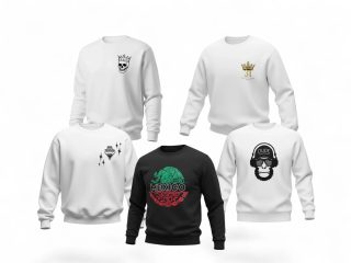 5 SUDADERAS.