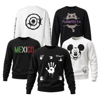 5 SUDADERAS.