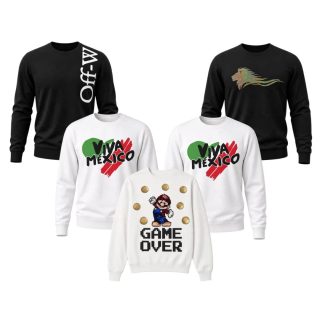 5 SUDADERAS.