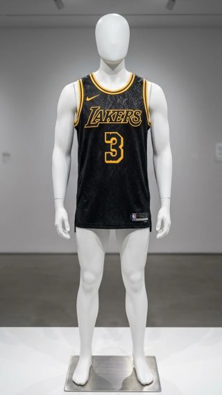 JERSEY LAKERS ANTHONY DAVIS #3 – DISEÑO ESTILO BLACK MAMBA.