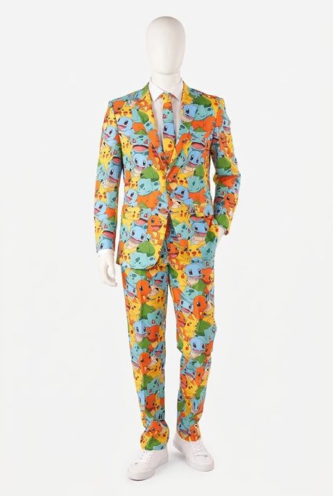 1 TRAJE DE COLECCIÓN COMPLETO DE POKEMÓN.