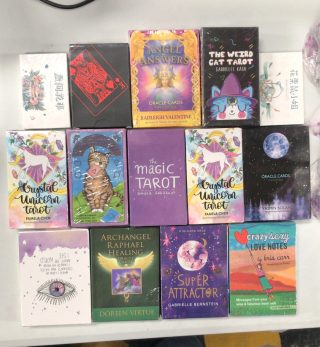 14 PAQUETES. CARTAS DE TAROT.