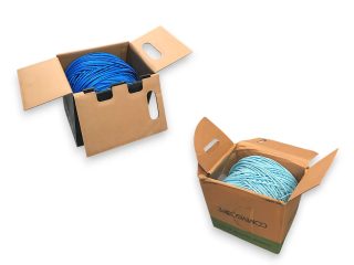 2 CARRETES DE CABLE UTP CAT 5e - 1 CARRETE DE CABLE UTP CAT 6.