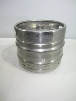 6 PZAS. BARRIL DE ACERO INOXIDABLE TIPO KEG.