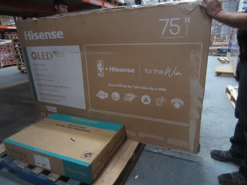 1 PANTALLA 75 PULGADAS Y 1 PARRILLA