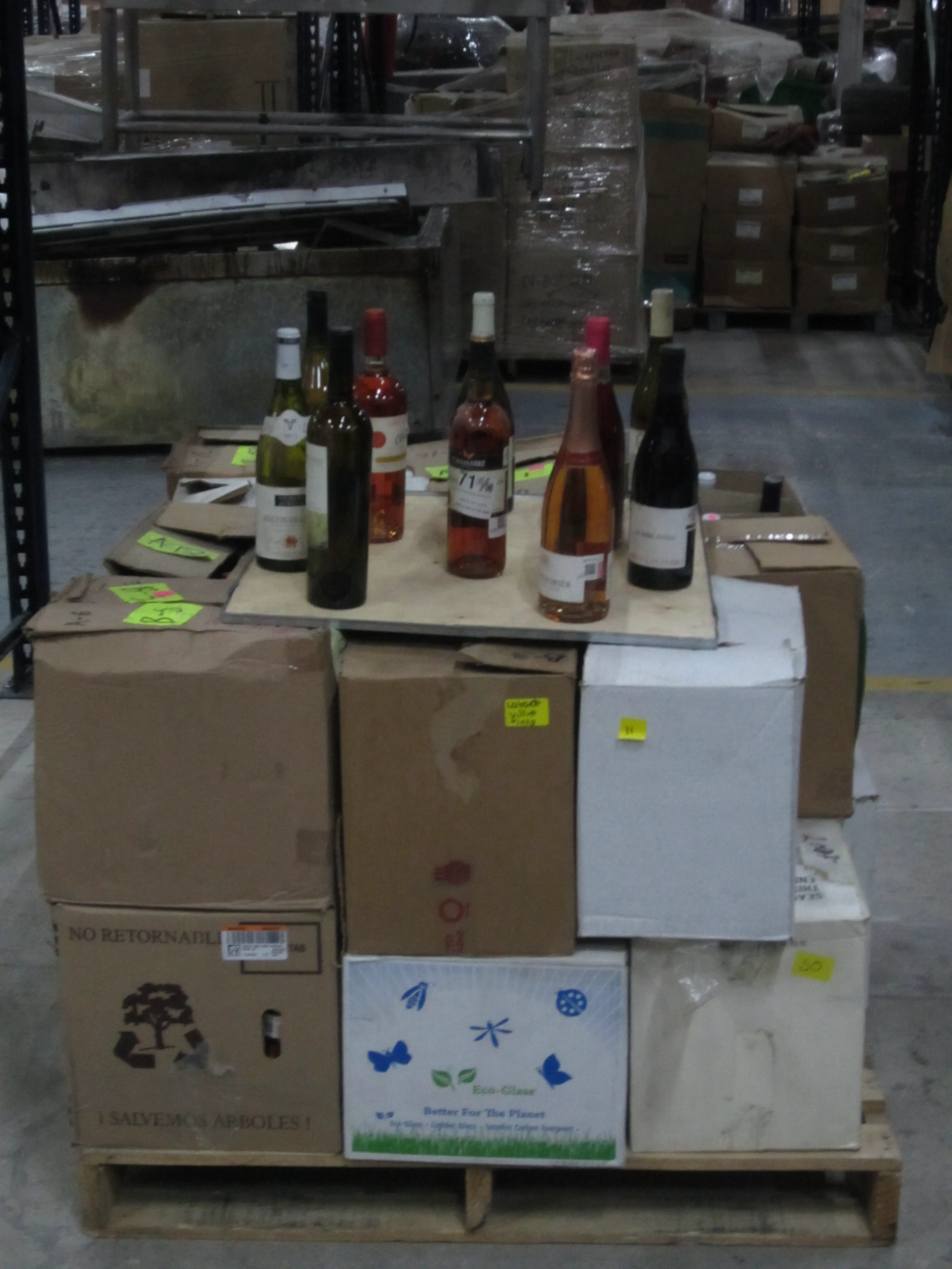 264 BOTELLAS DE VINOS,  DIVERSAS MARCAS Y TIPOS