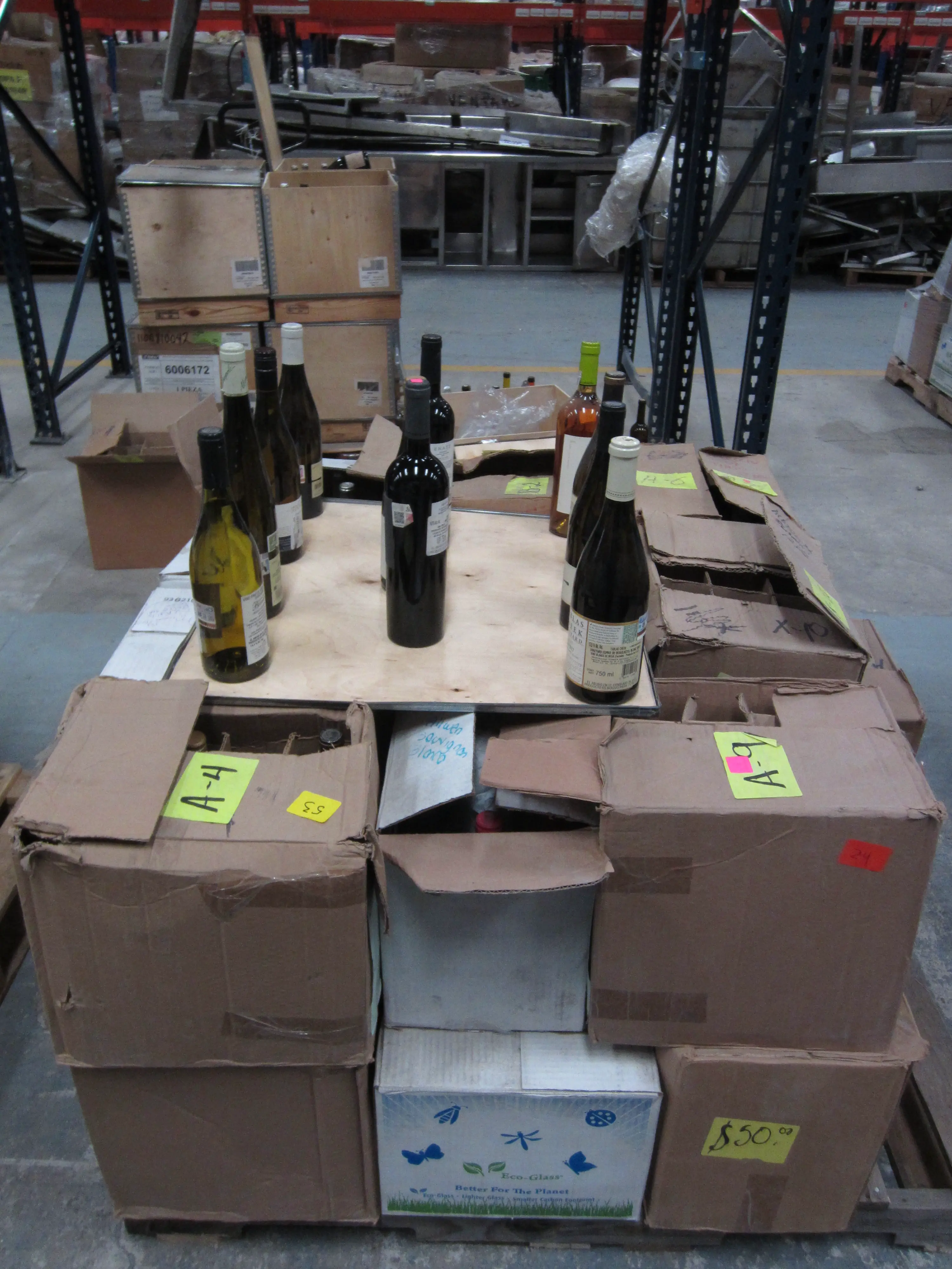 264 BOTELLAS DE VINOS,  DIVERSAS MARCAS Y TIPOS