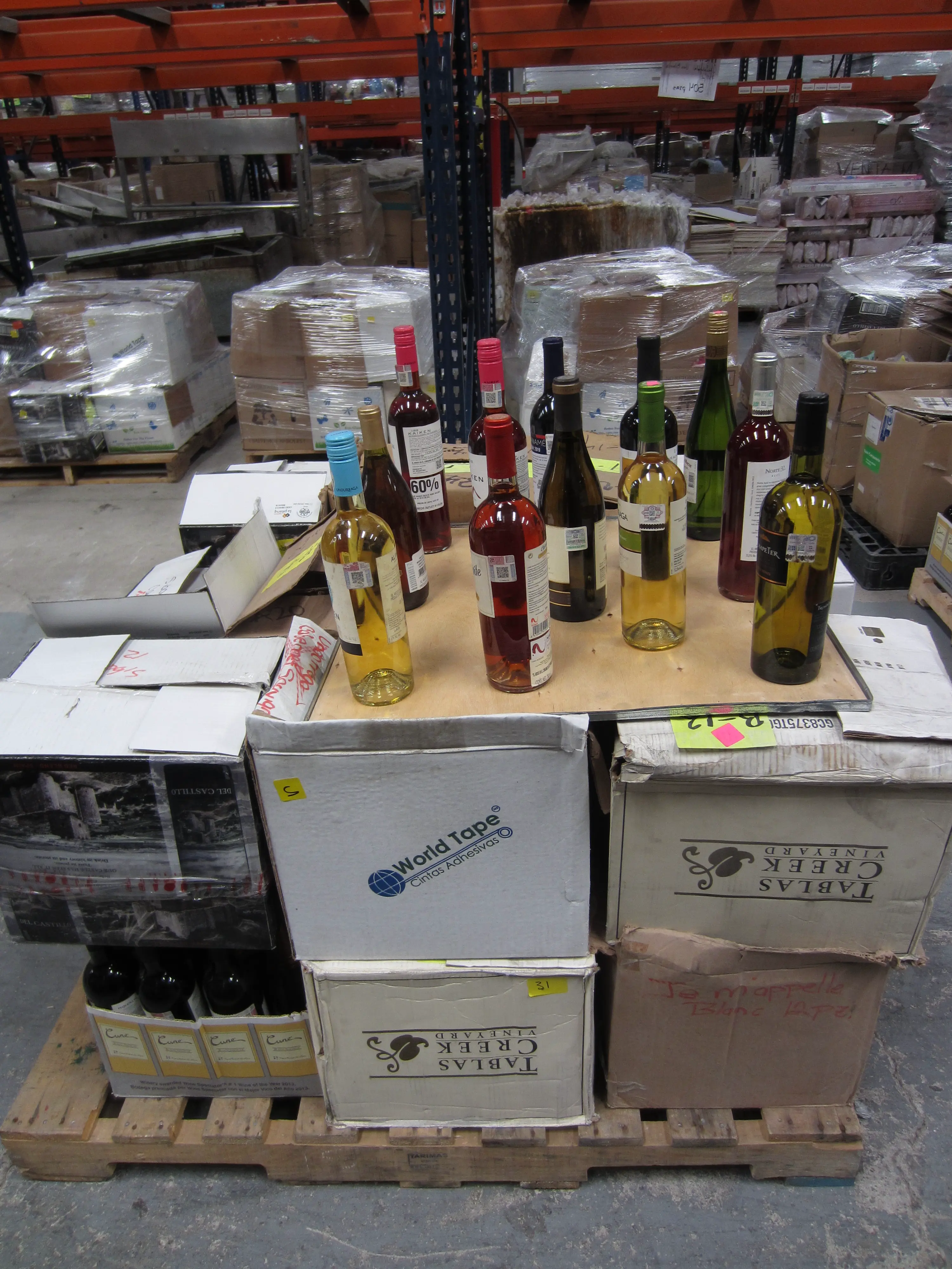 264 BOTELLAS DE VINOS,  DIVERSAS MARCAS Y TIPOS