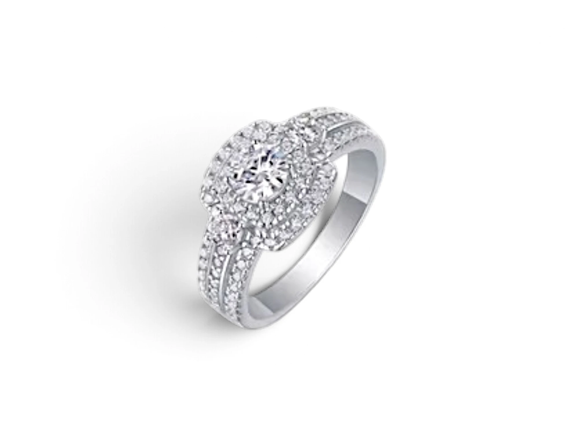 ANILLO CON PIEDRA CUADRADA PLATA 925 MOISSANITA. 4.46 gr.