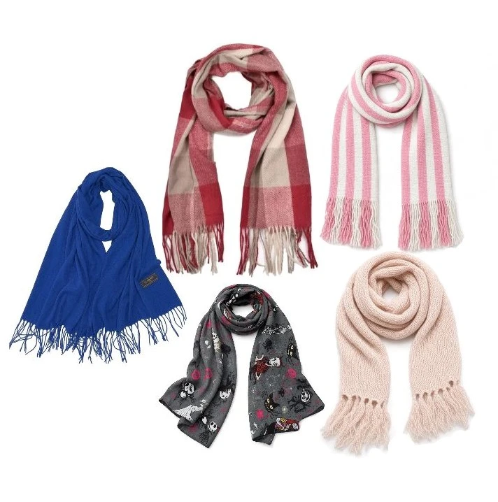 90 PZAS. APROX. DE BUFANDAS - PASHMINAS.