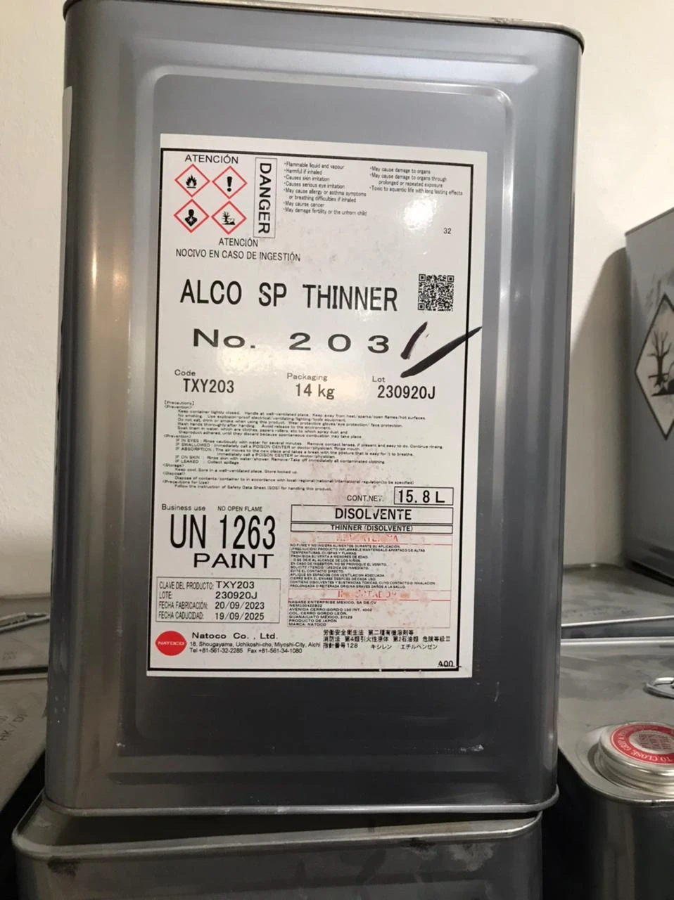 48 LATAS DE DISOLVENTE THINNER. — imagen 6