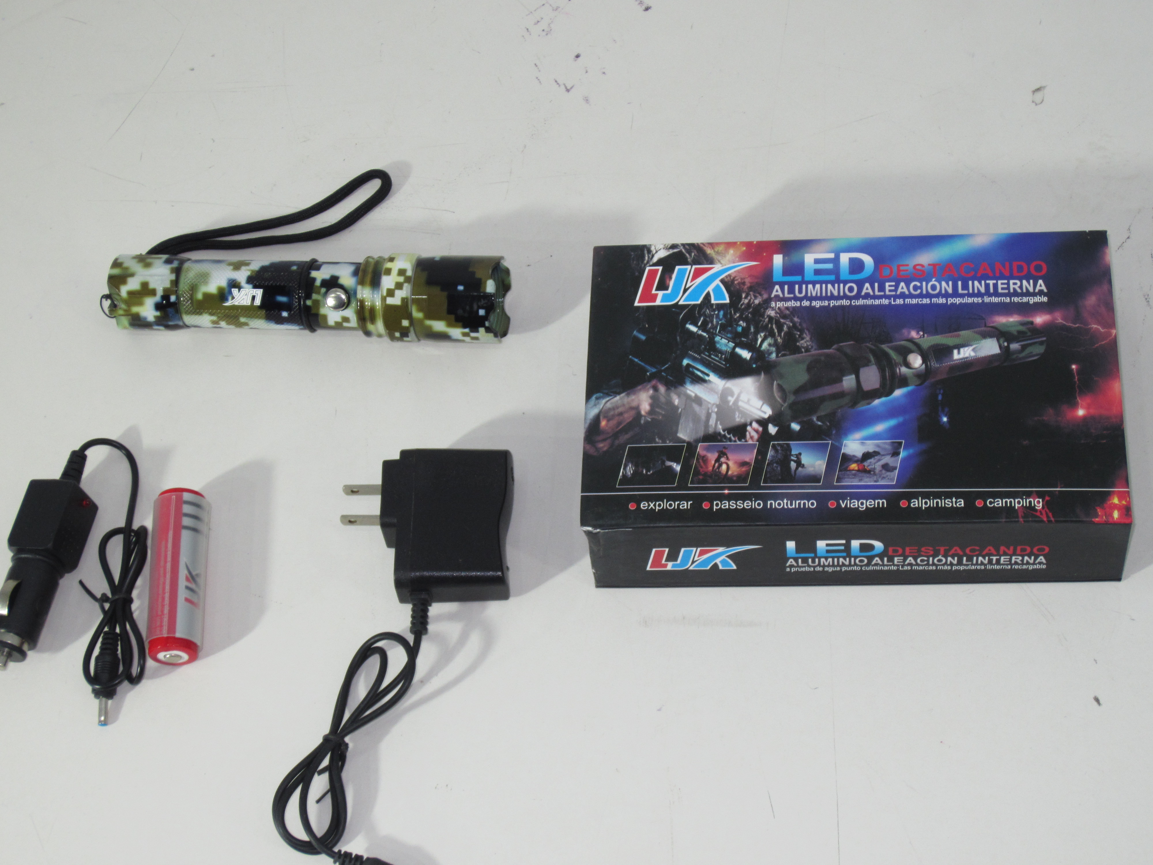 LOTE DE LINTERNAS LED TACTICAS RECARGABLES - IDEAL PARA SEGURIDAD Y EMERGENCIAS