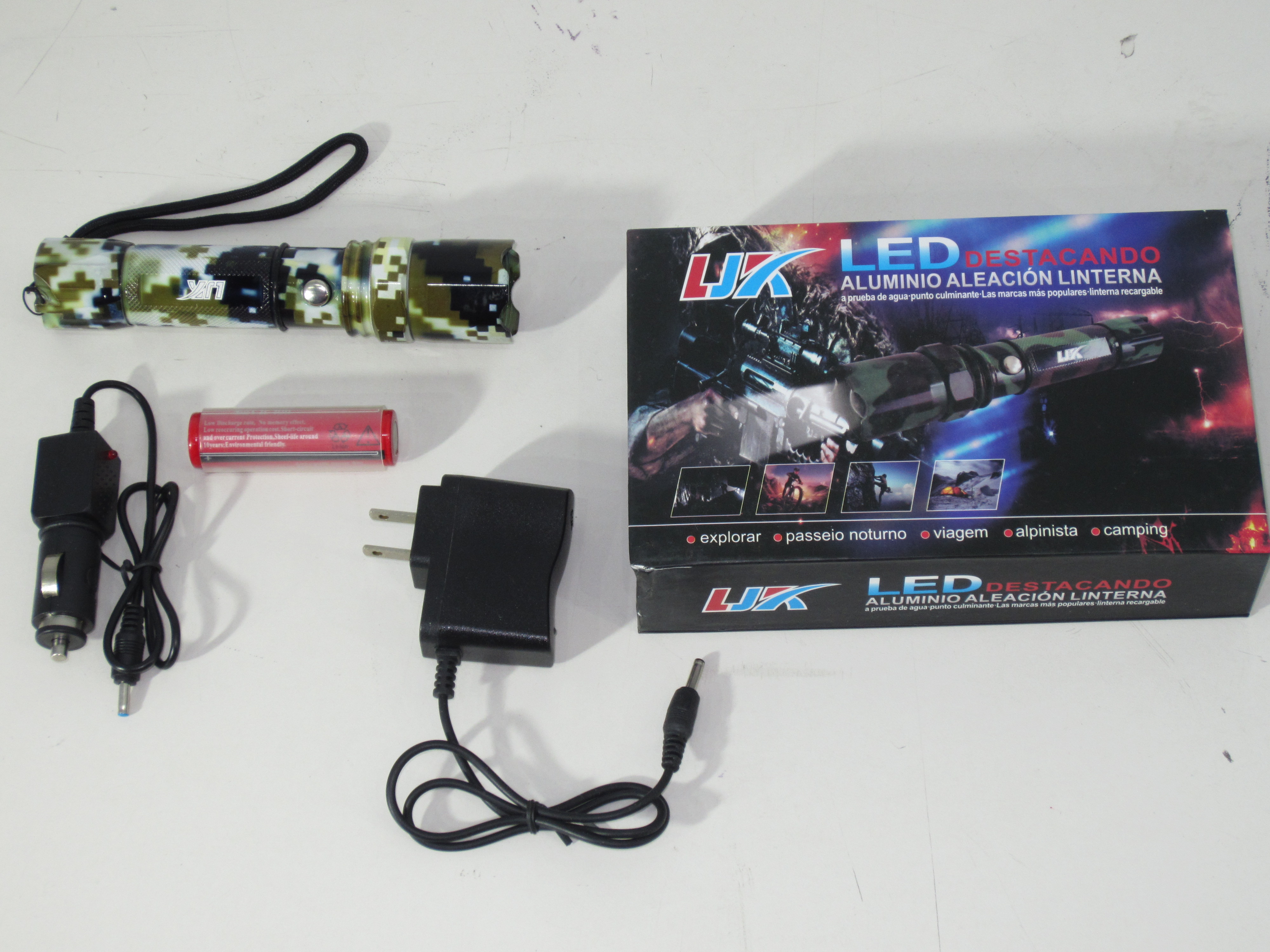 LOTE DE LINTERNAS LED TACTICAS RECARGABLES - IDEAL PARA SEGURIDAD Y EMERGENCIAS