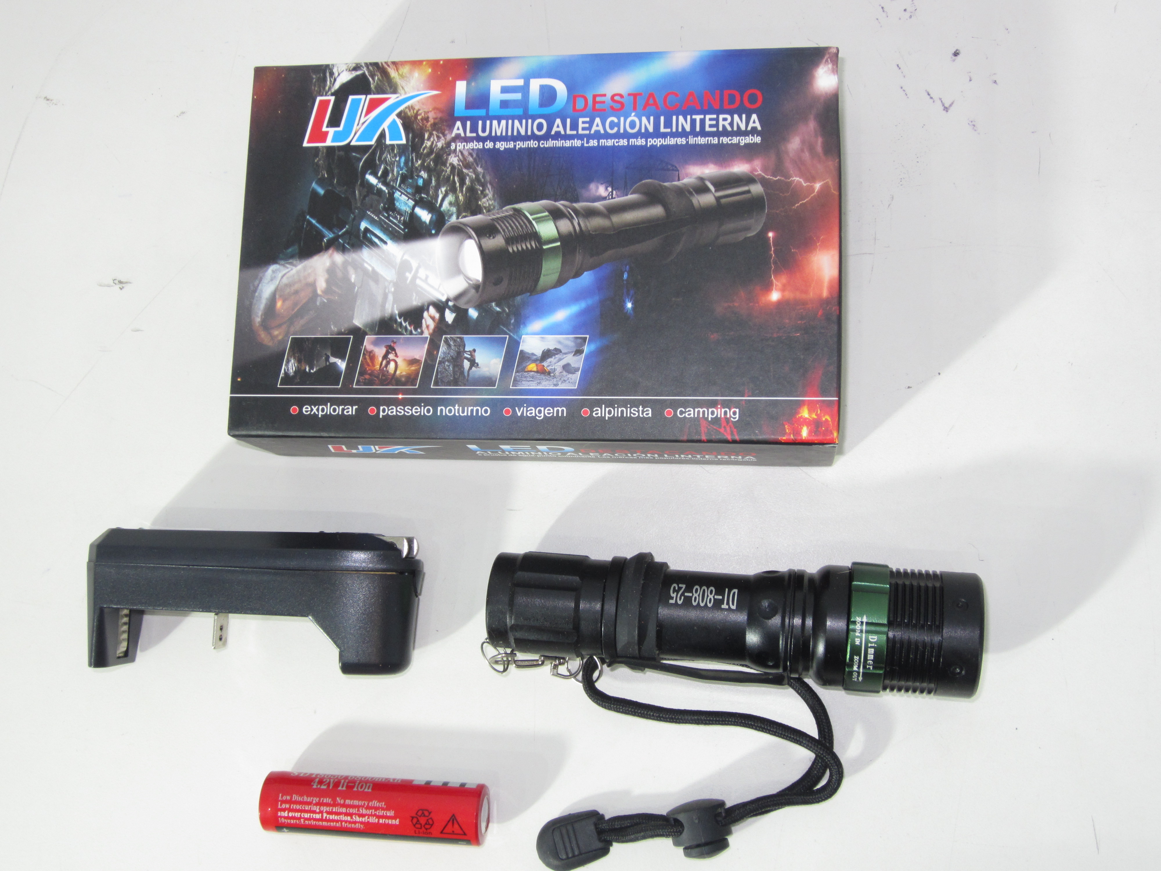 LOTE DE LINTERNAS LED TACTICAS RECARGABLES - IDEAL PARA SEGURIDAD Y EMERGENCIAS