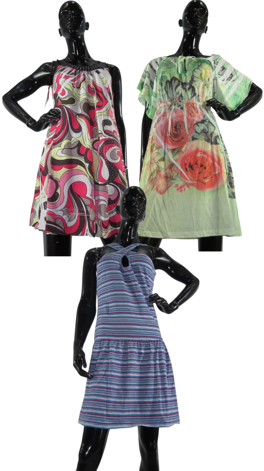 LOTE DE VESTIDOS DIVERSOS EN DIFERENTES ESTILOS Y COLORES #1