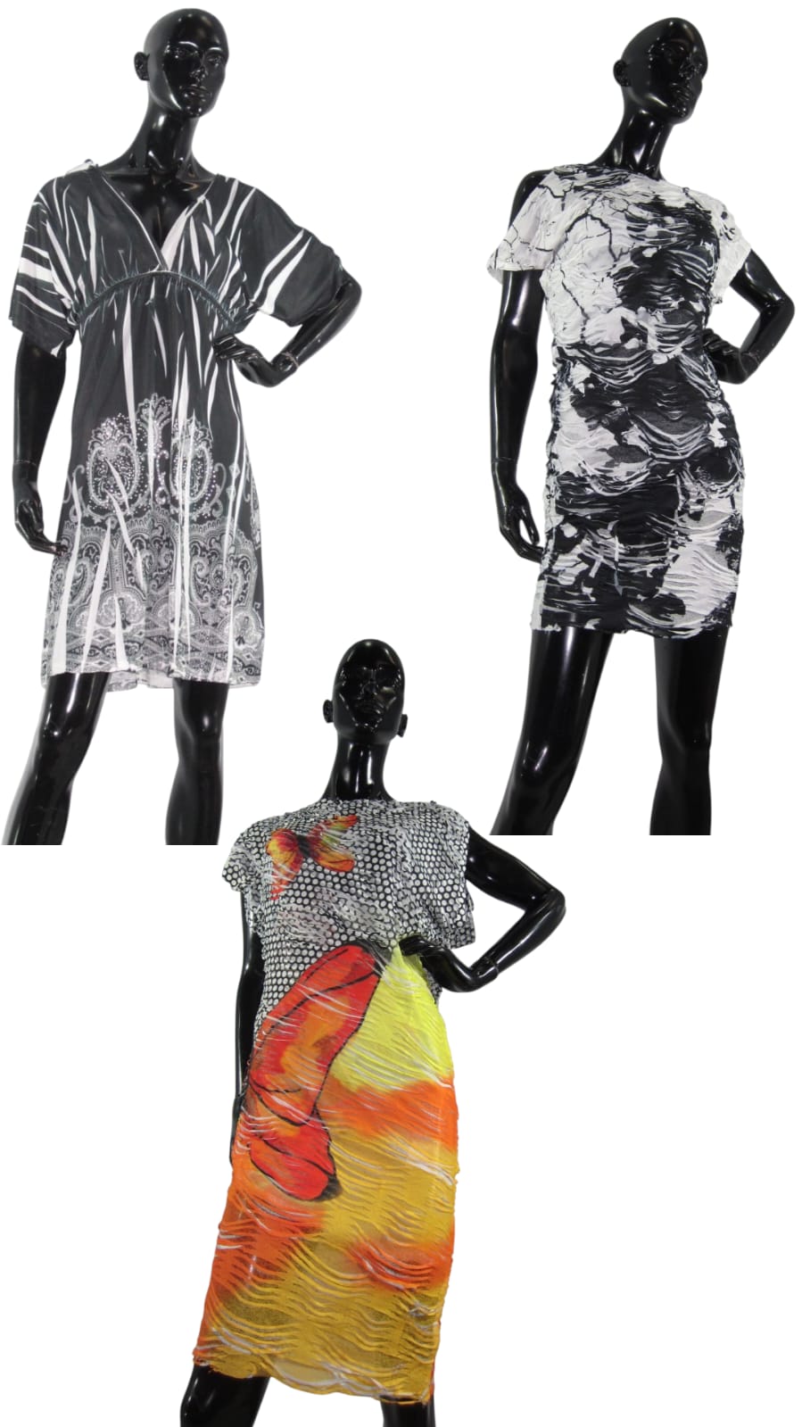 LOTE DE VESTIDOS DIVERSOS EN DIFERENTES ESTILOS Y COLORES #3