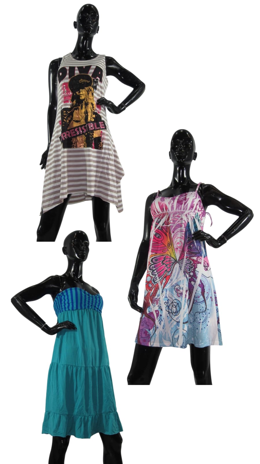 LOTE DE VESTIDOS DIVERSOS EN DIFERENTES ESTILOS Y COLORES #4