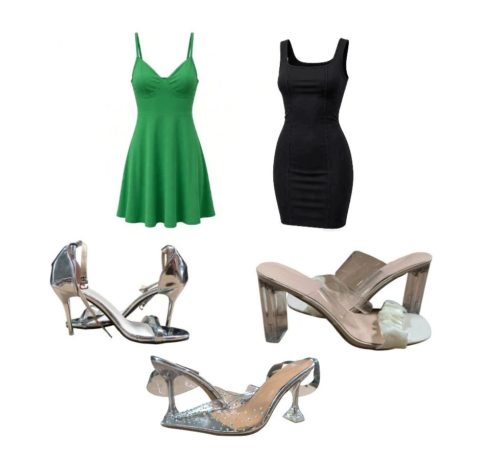 APROX. 32 PZAS. ROPA Y ZAPATOS DE MUJER.