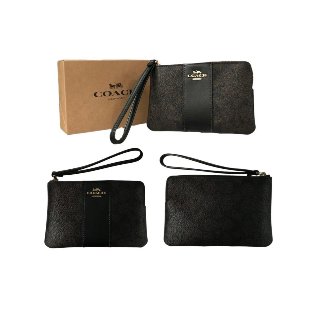 MONEDERO COACH CORNER ZIP NUEVO.