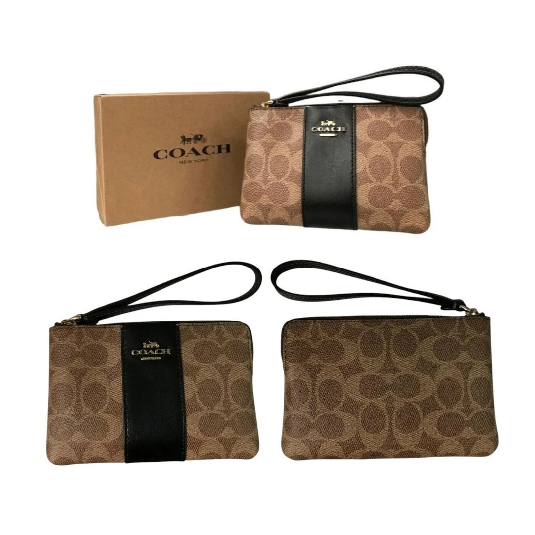 MONEDERO COACH CORNER ZIP NUEVO.