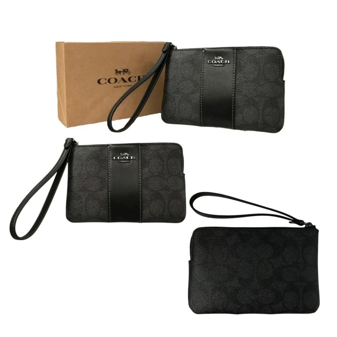 MONEDERO COACH CORNER ZIP NUEVO.