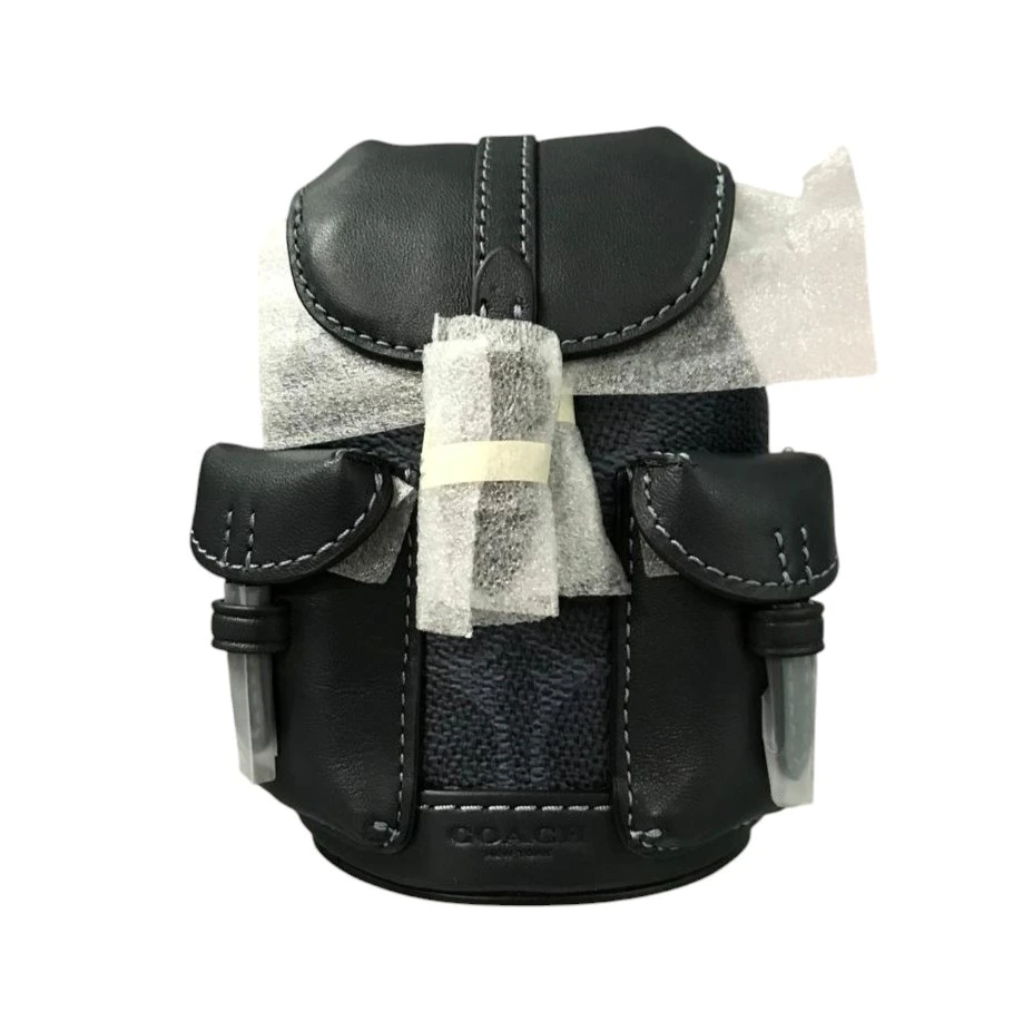 MOCHILA MINIATURA COACH ORIGINAL, MODELO MINI WARNER BACKPACK  BAG CHARM , CON LLAVERO NUEVO. — imagen 2