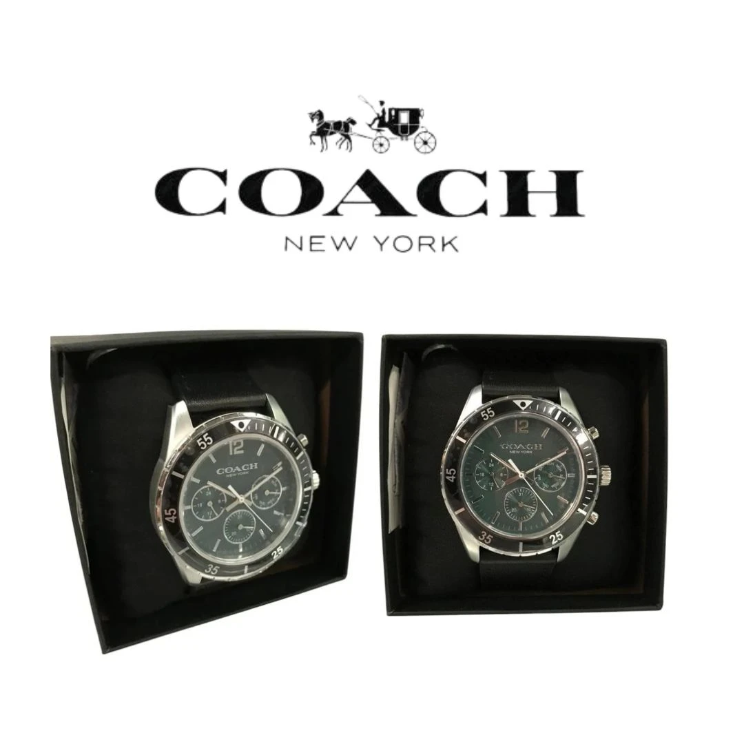 RELOJ COACH PARA CABALLERO MODELO MEN COLE CHRONOGRAPH 44 MM NUEVO.