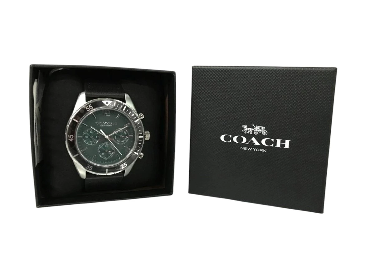 RELOJ COACH PARA CABALLERO MODELO MEN COLE CHRONOGRAPH 44 MM NUEVO. — imagen 2