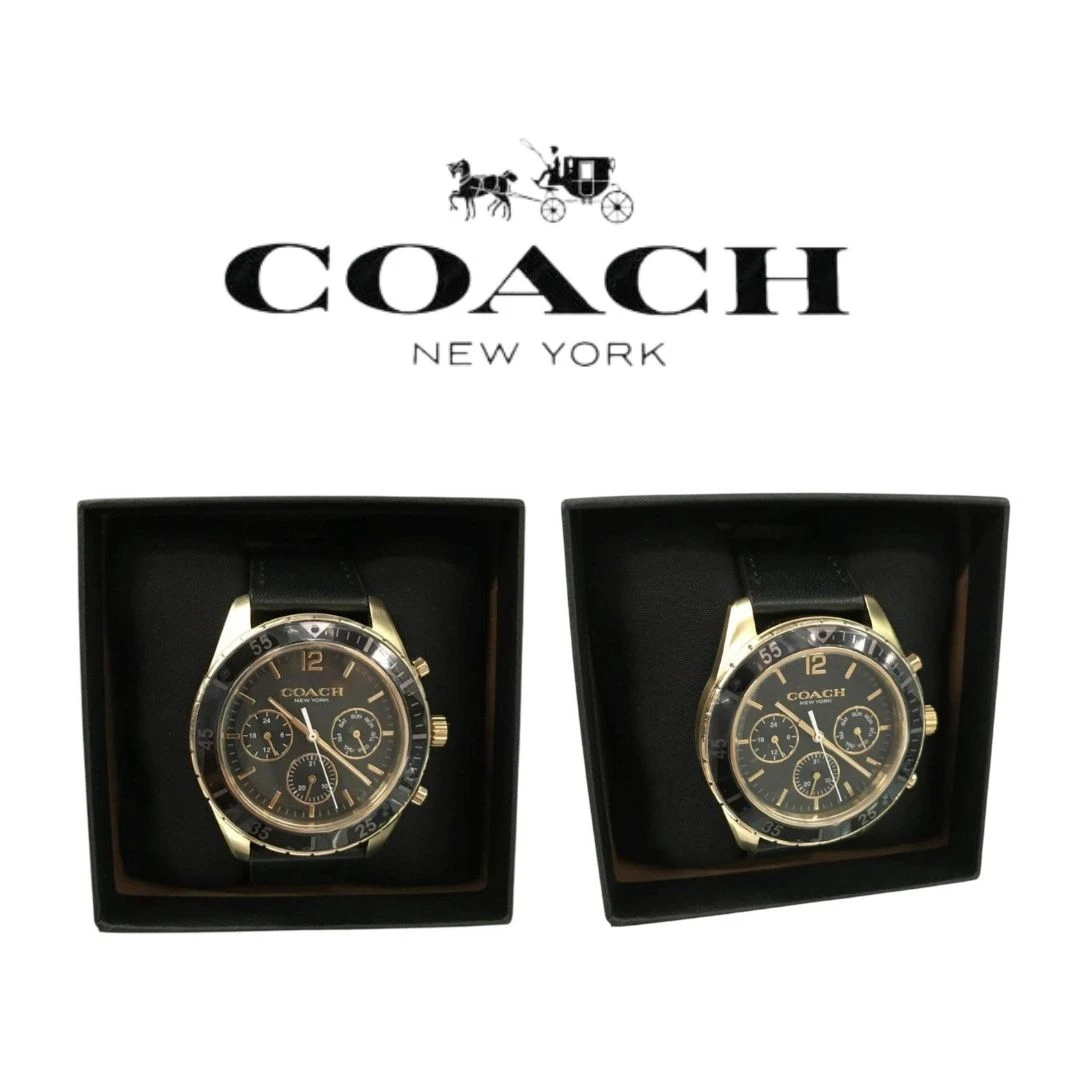 RELOJ COACH PARA CABALLERO MODELO MEN COLE CHRONOGRAPH 44 MM NUEVO.