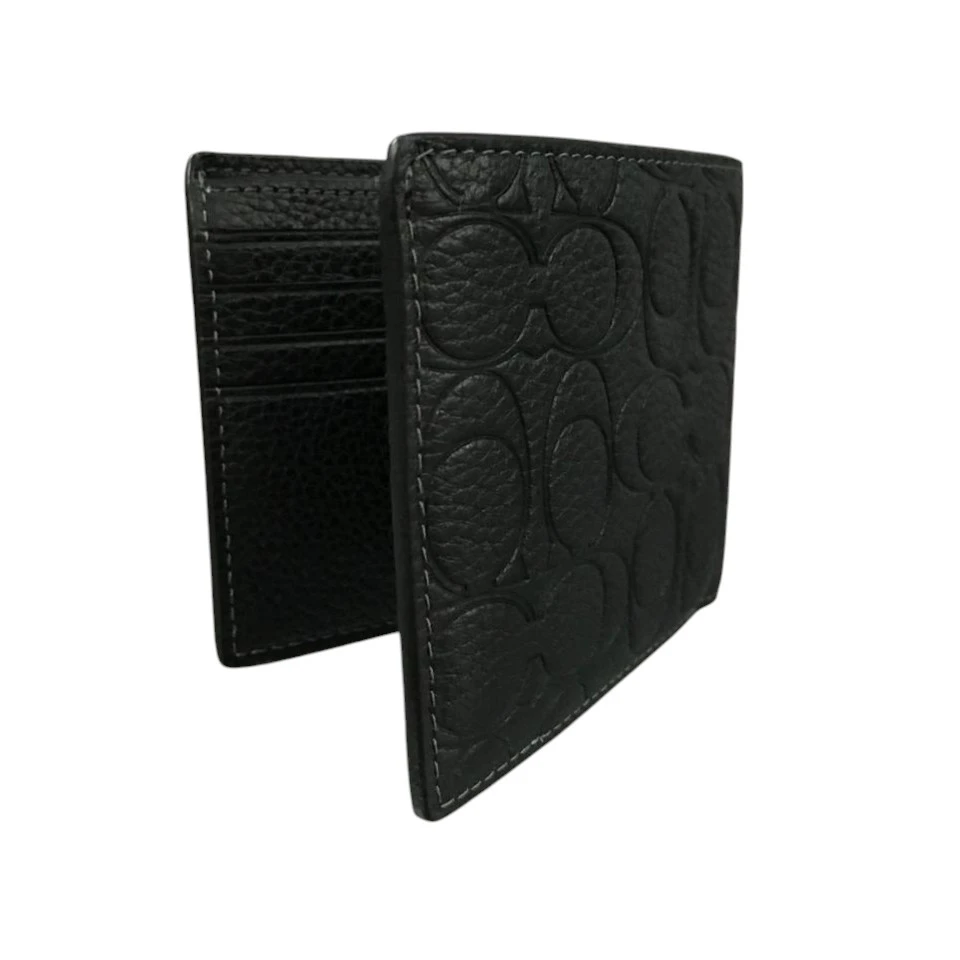 CARTERA COACH COLOR NEGRO CON DISEÑO MONOGRAM PARA CABALLERO NUEVO. — imagen 5