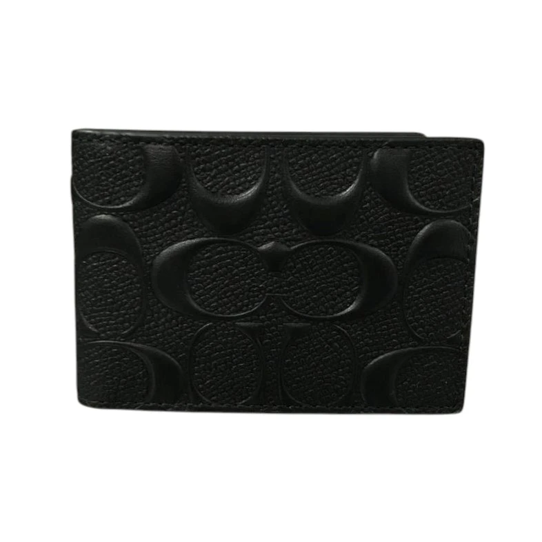 TARJETERA COACH COLOR NEGRO CON DISEÑO MONOGRAM PARA CABALLERO NUEVO. — imagen 3