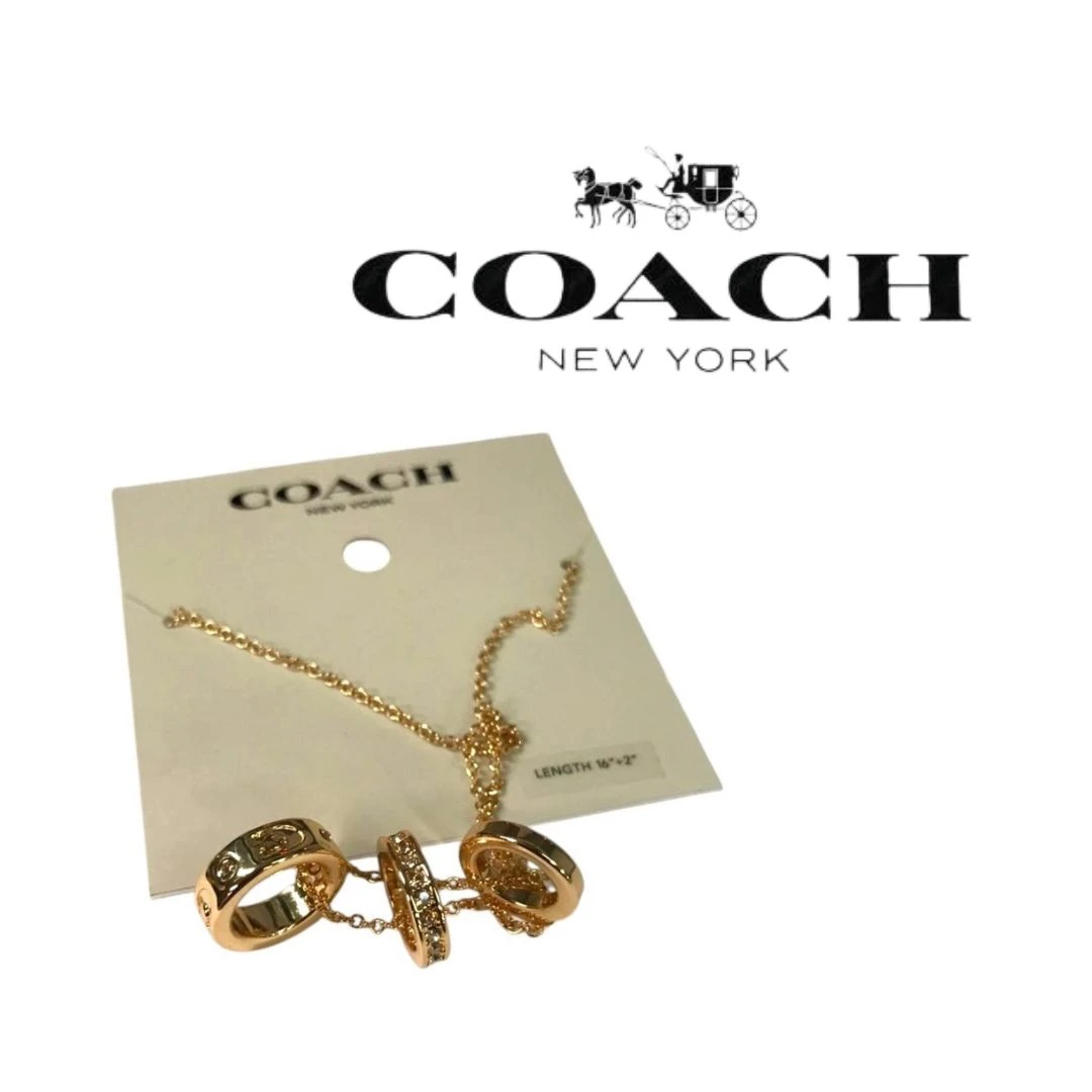 COLLAR COACH TRÍO DE FIRMA ORIGINAL – DORADO NUEVO.