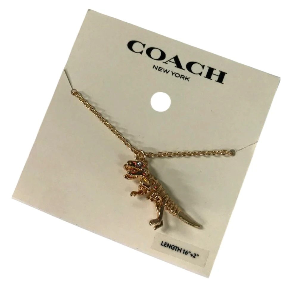 COLLAR COACH SKELETAL REXY – TONO DORADO NUEVO. — imagen 4