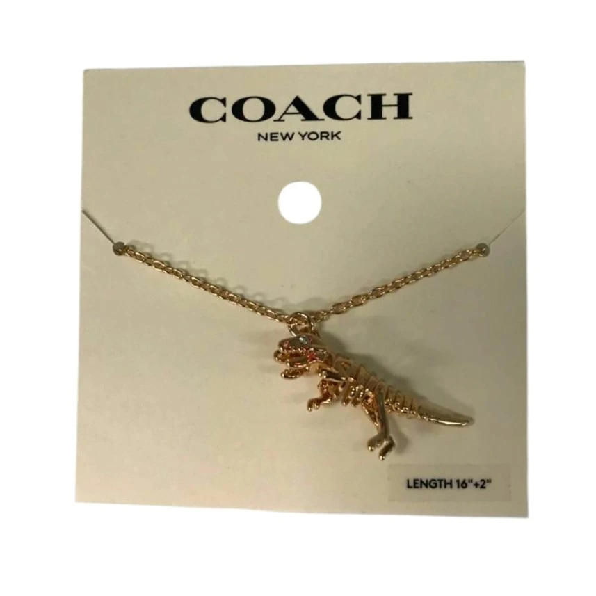 COLLAR COACH SKELETAL REXY – TONO DORADO NUEVO. — imagen 5