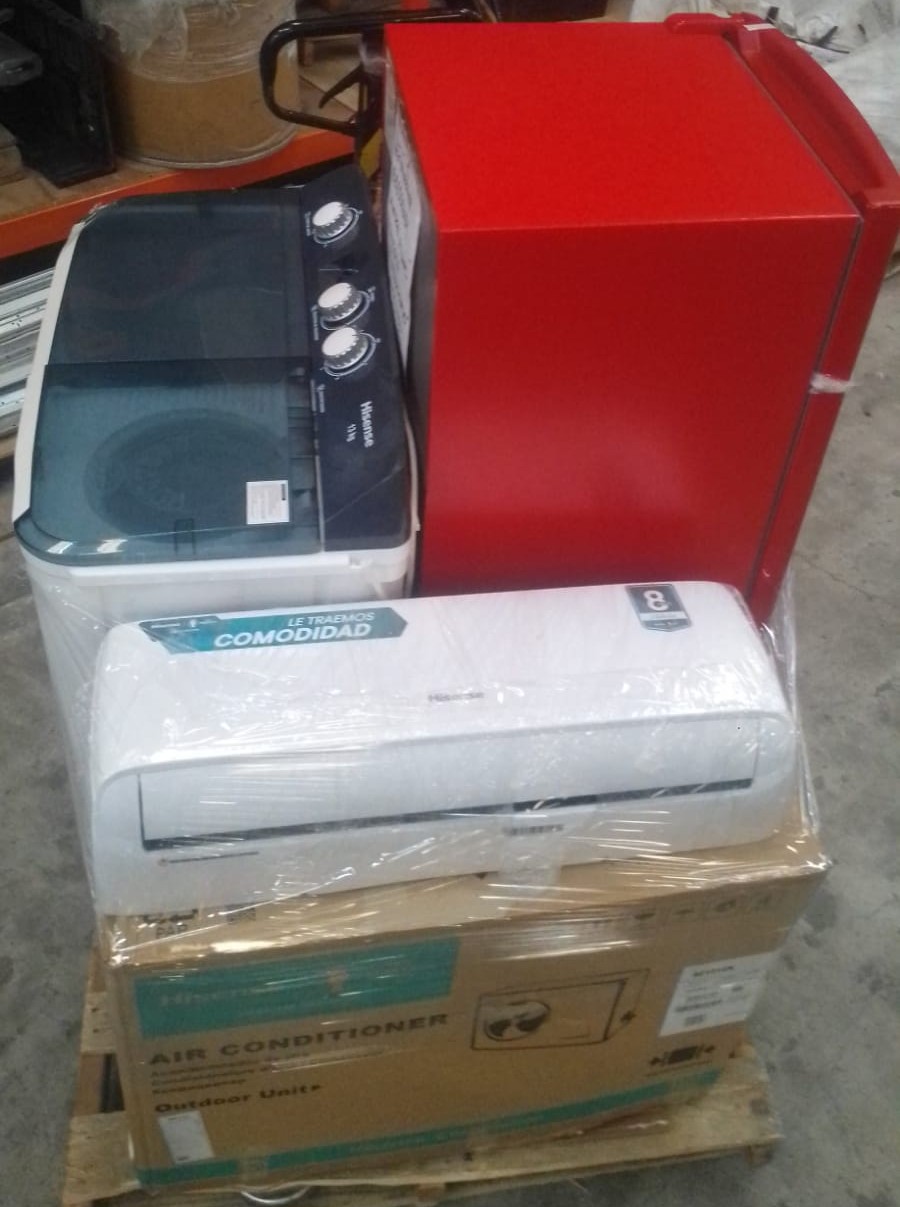 Lote conformado por: 1 REFRIGERADOR - 1 LAVADORA - 1  MINI SPLIT - 1 AIRE ACONDICIONADO