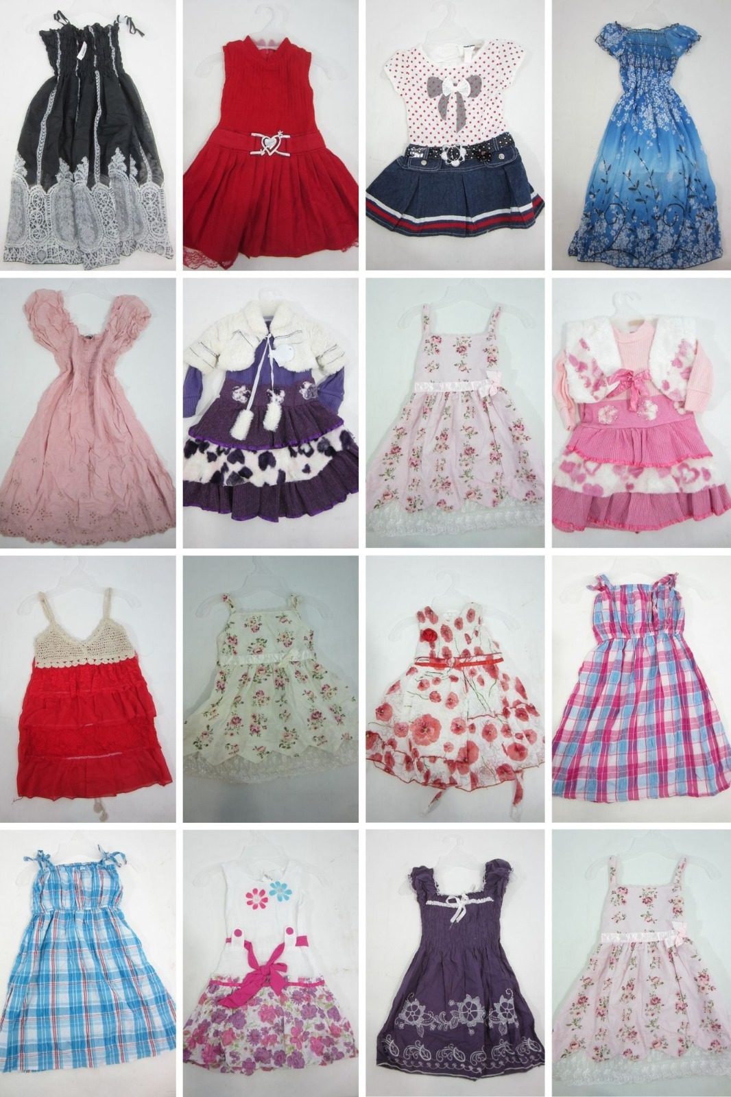 40 PZAS VESTIDOS PARA NIÑA DIVERSOS