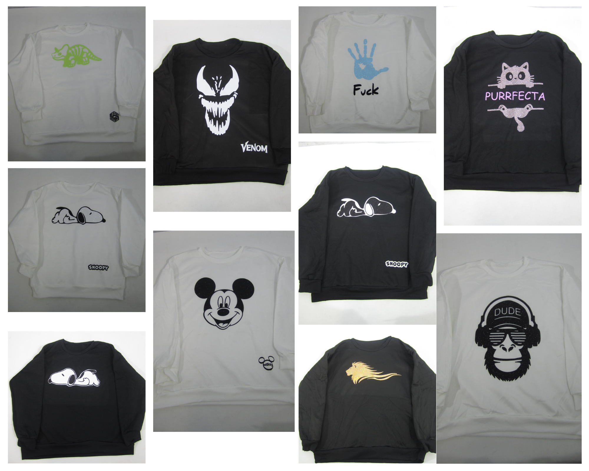 10 PZAS SUDADERAS DIVERSAS CON ESTAMPADOS