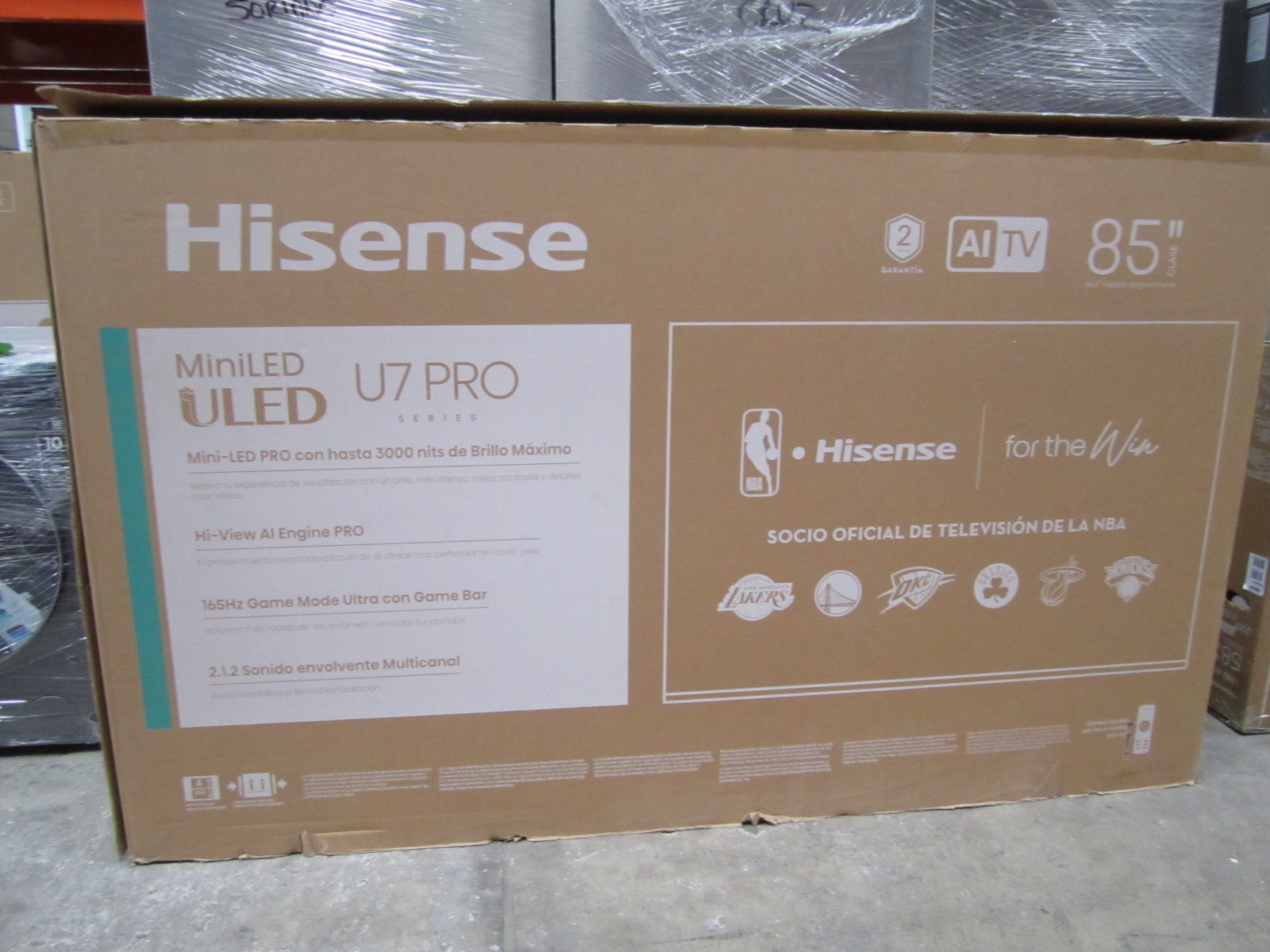 1 PANTALLA TV 85"