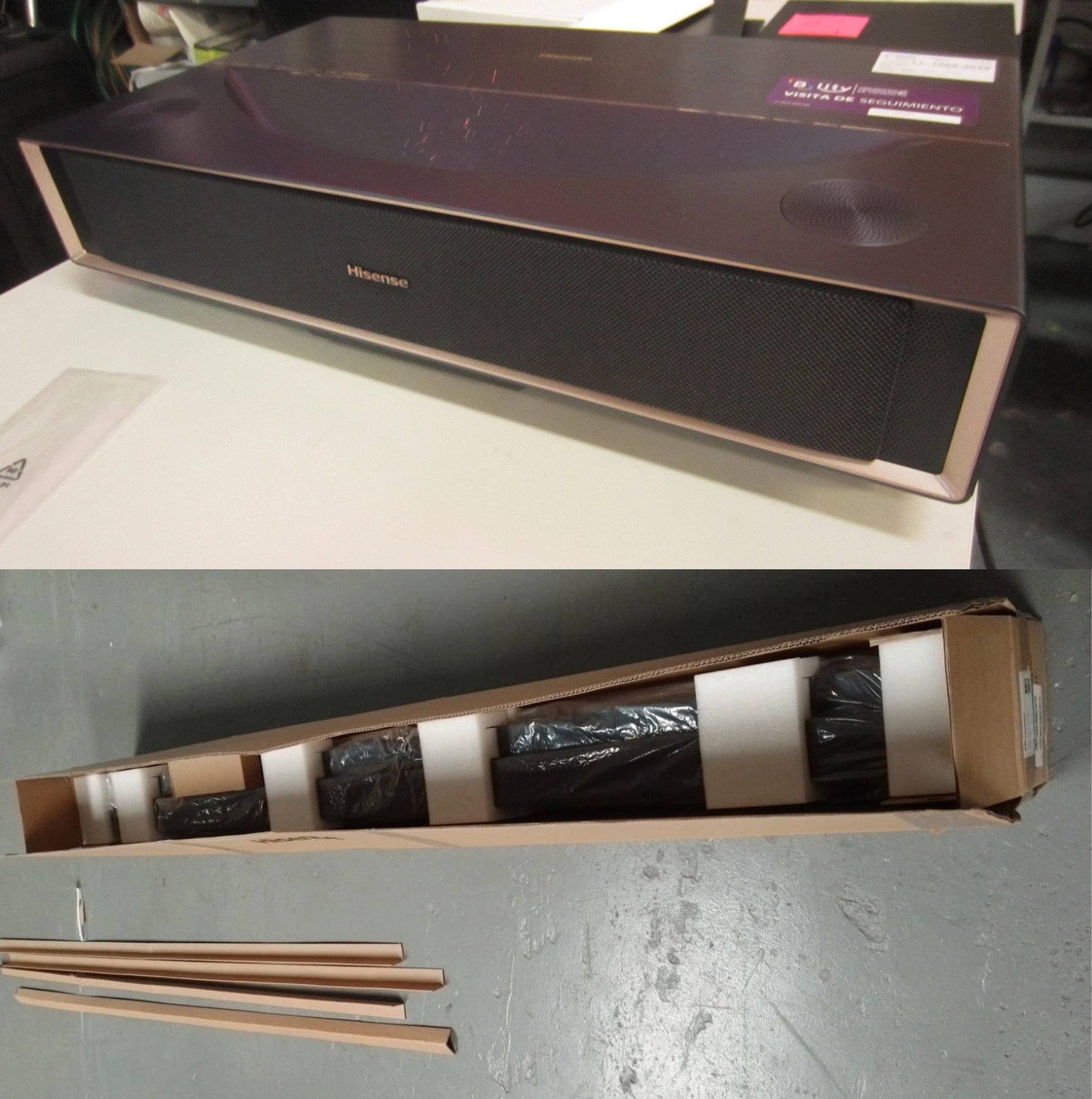 1 PROYECTOR CON PANTALLA BLANCA