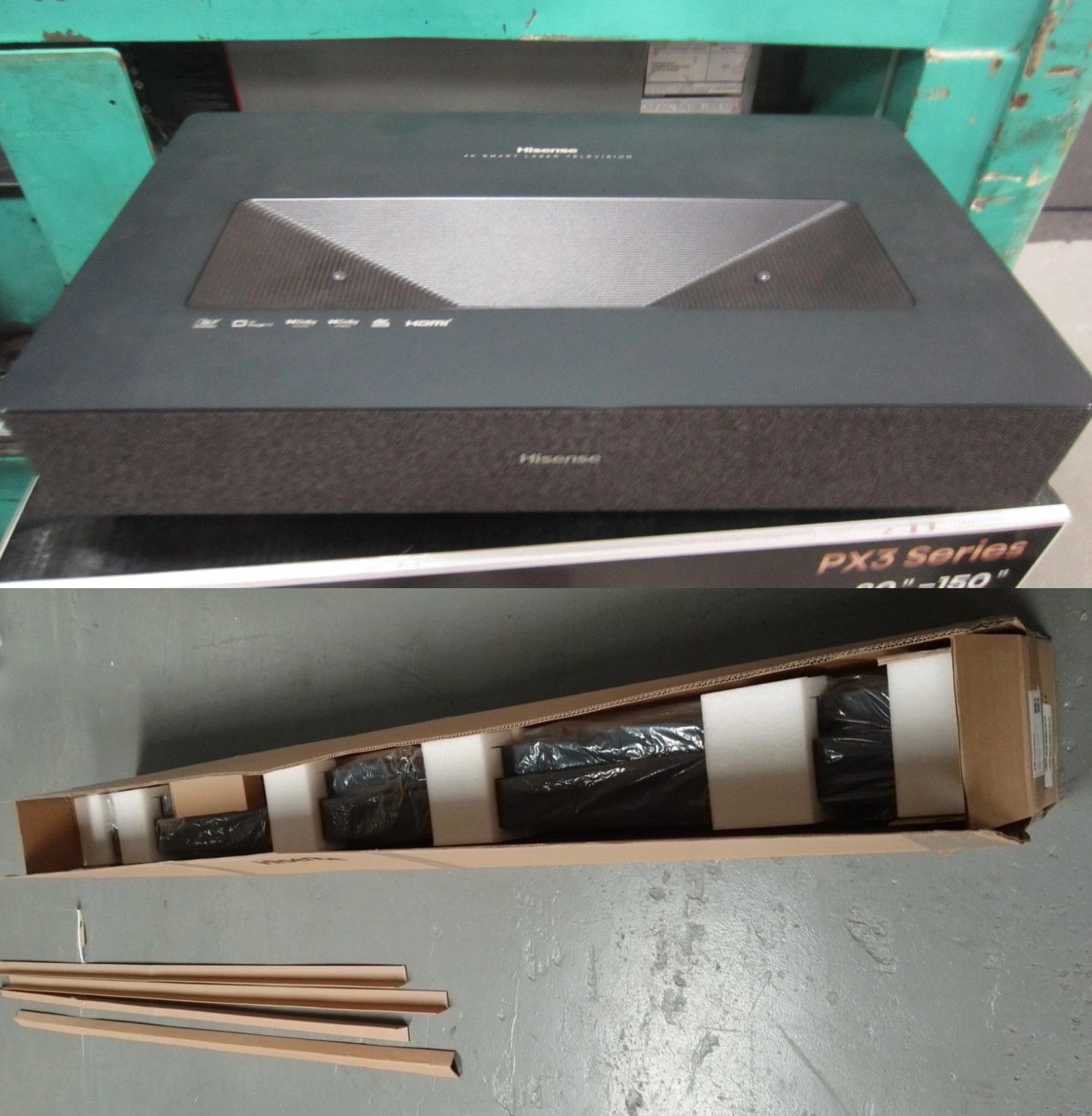 1 PROYECTOR CON PANTALLA BLANCA
