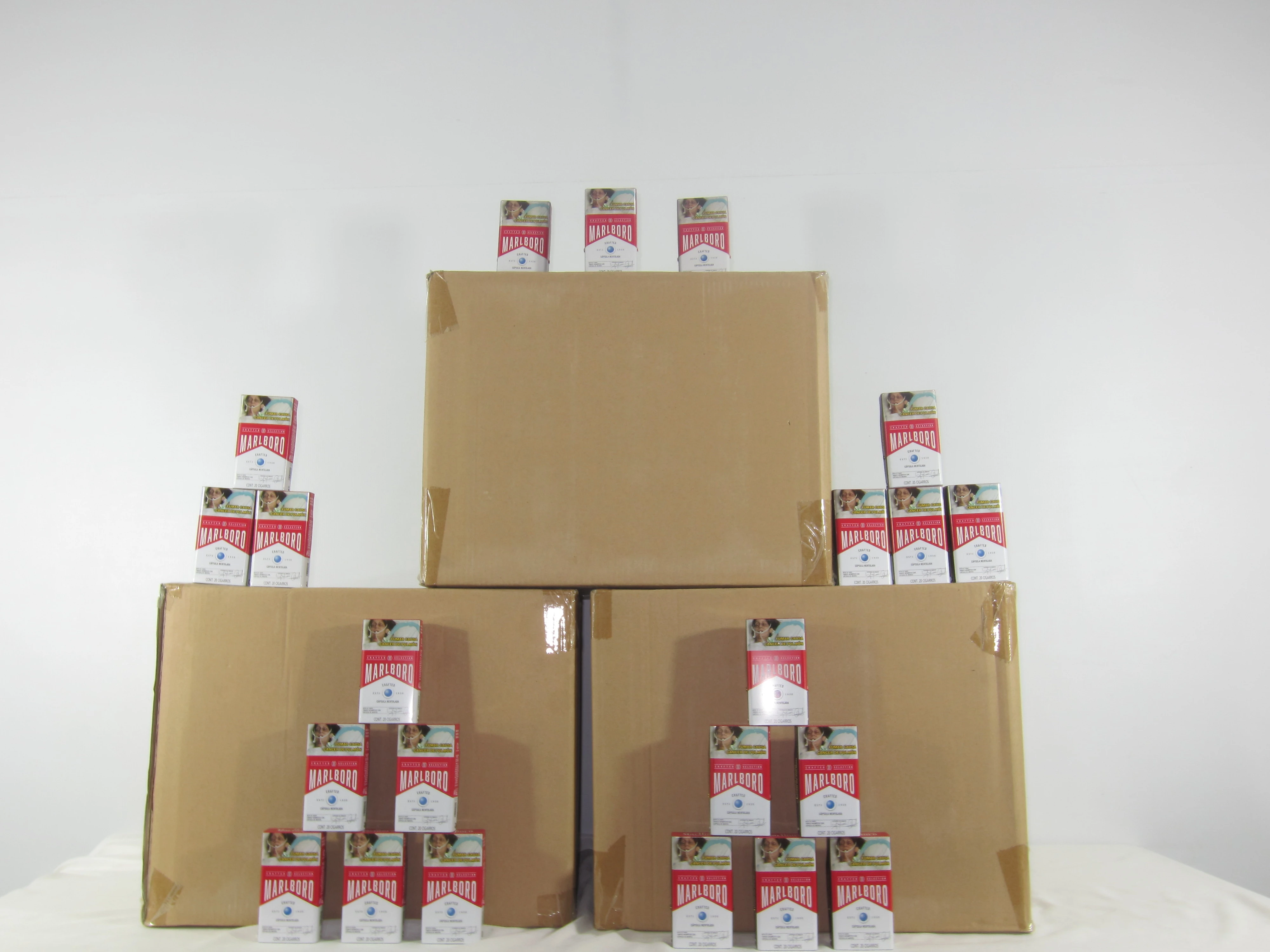 900 PZAS ESTUCHE METALICO DE LAMINA PROMOCIONAL PARA FUMADORES COLOR ROJO