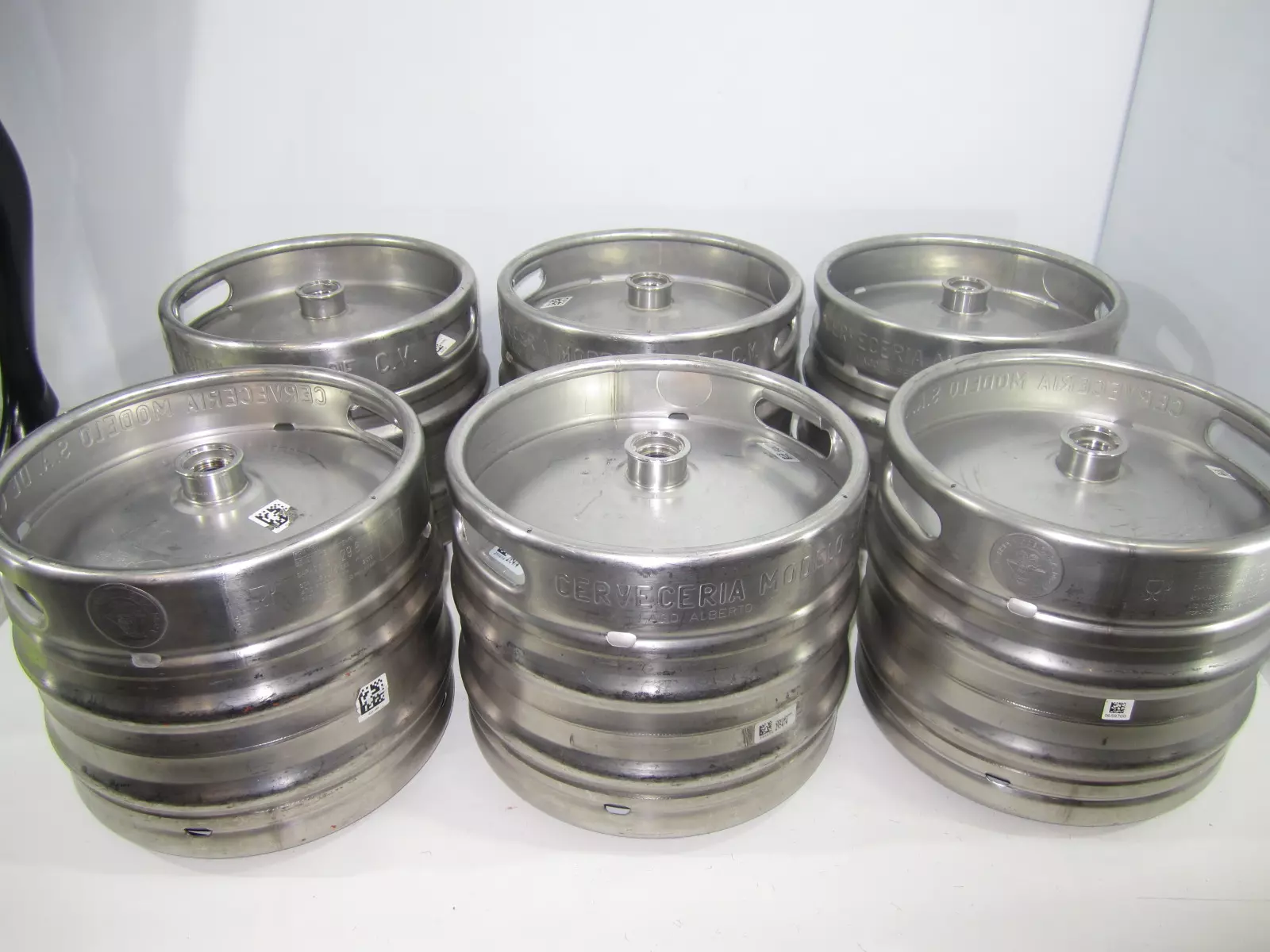 6 PZAS BARRIL DE ACERO INOXIDABLE TIPO KEG